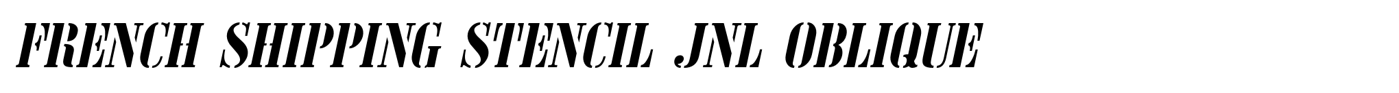 French Shipping Stencil JNL Oblique image